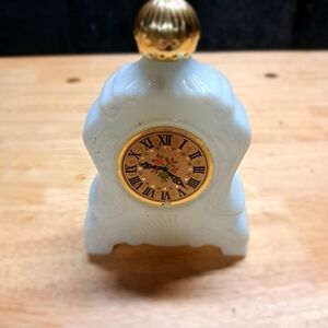 Avon White and Gold Decorative Clock